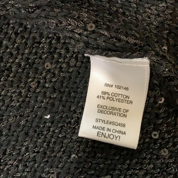 LAST CHANCE Michael Stars knit sweater tank top cowl sequins - Picture 8 of 8